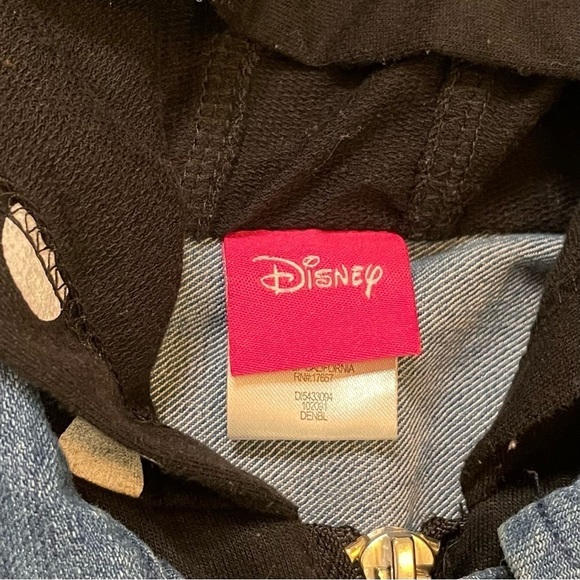 Disney Minnie jean jacket with hood and Minnie ears - Picture 10 of 14
